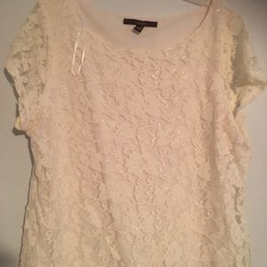 Beautiful lace cream blouse
